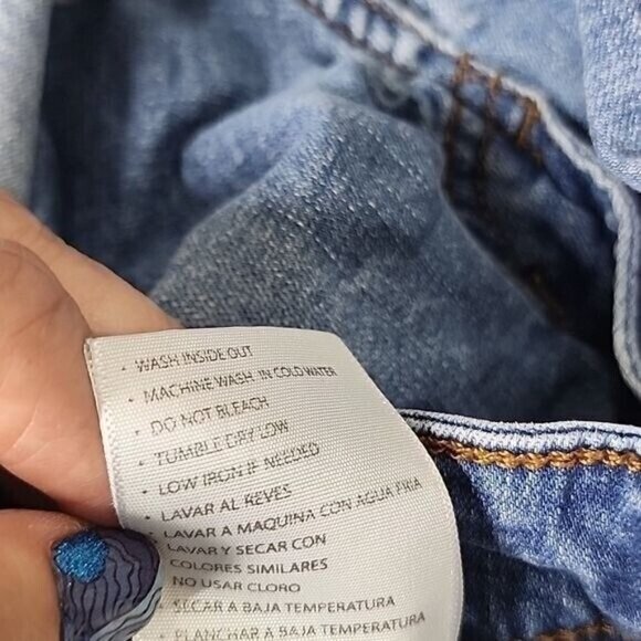 Kancan 9 distressed shorts Jean Mid-rise Cut Off Juniors 9  28 - Picture 5 of 6